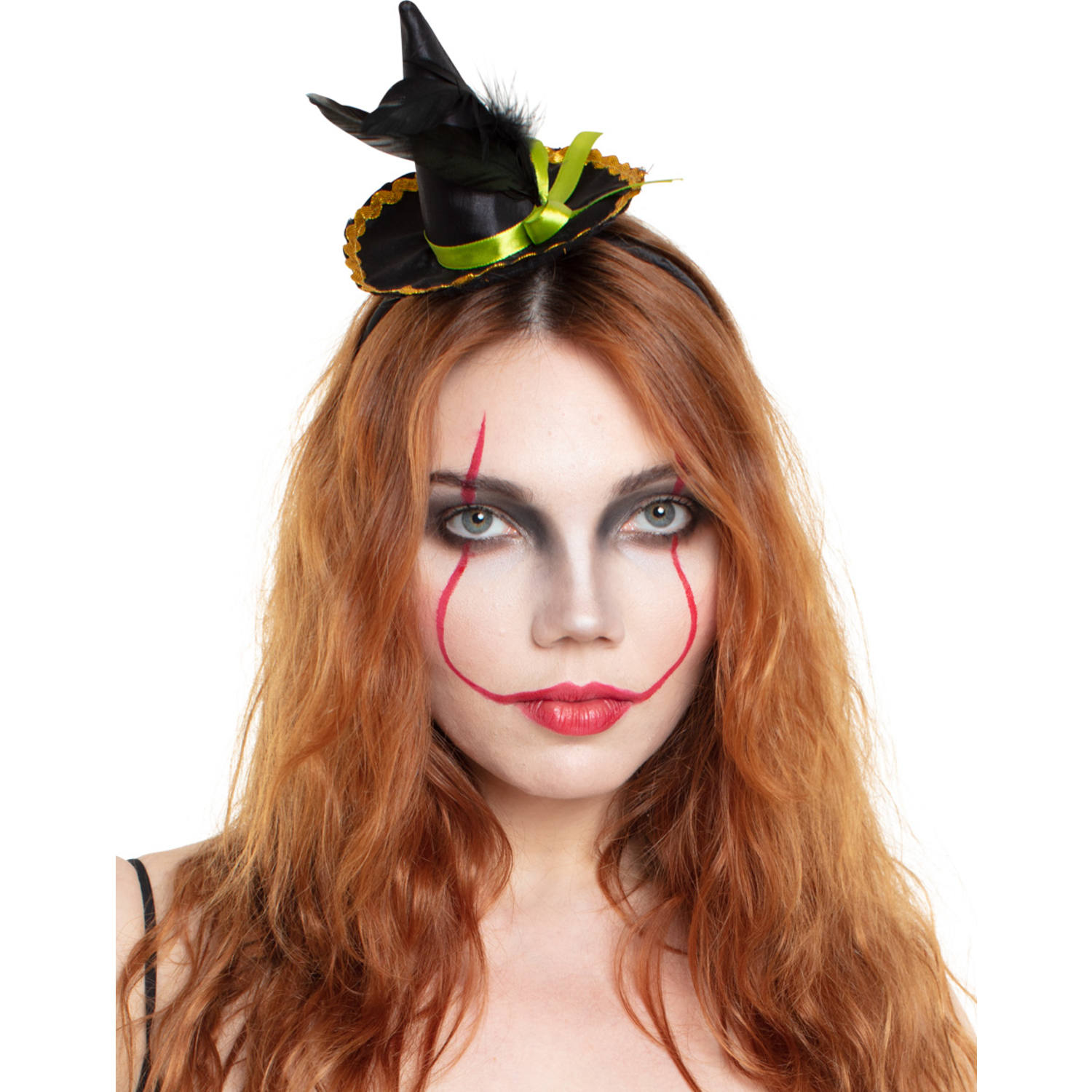 Diadeem heksenhoed - Willaert, verkleedkledij, fantasiekledij, halloween, happy halloween, creepy, 31 oktober, voodoo, spook, zombie